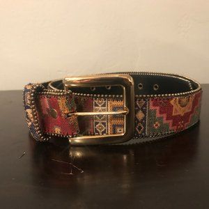Cute Vintage Textile Leather Belt